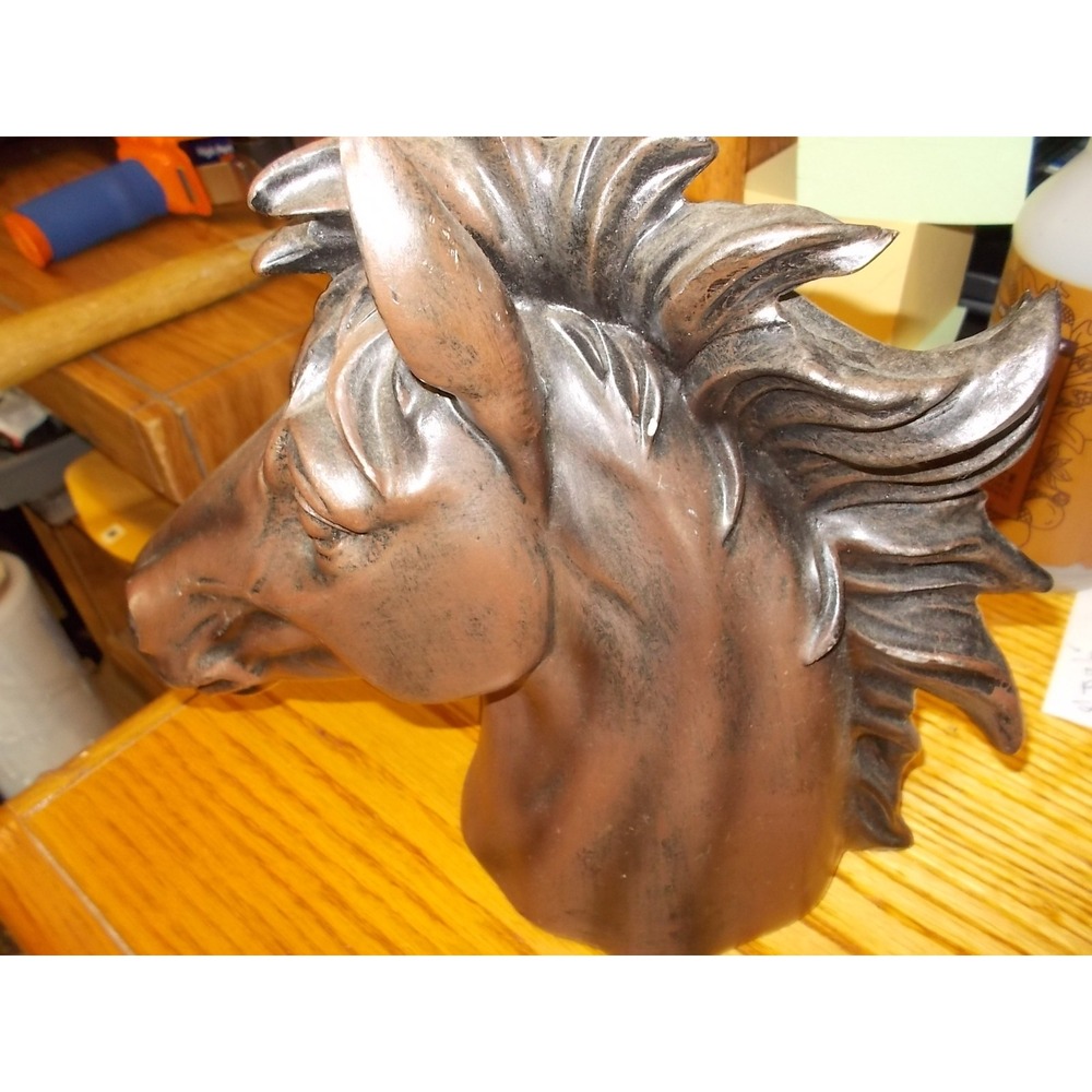 DWK 2015 Horse Head Bust Stallion Equestrian Decor Sculpture